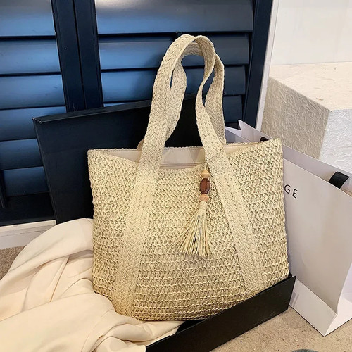 Borsa paglia donna elegante