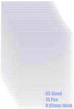 15 Fogli di Pellicola Mylar A5