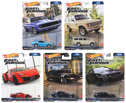 Fast furious set 5 modellini - &,