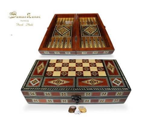 Scacchiera backgammon legno - scacchiera/backgammon, in