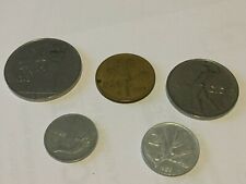 LOTTO  DI N.5  MONETE  IN LIRE  -EMISSIONE 1957 -  (LIRE 1-2-20-50-100 )