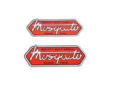 DECALCOMANIE ADESIVI GARELLI MOSQUITO misura  7,5x 2,6 cm colore NERO COPPIA 2PZ