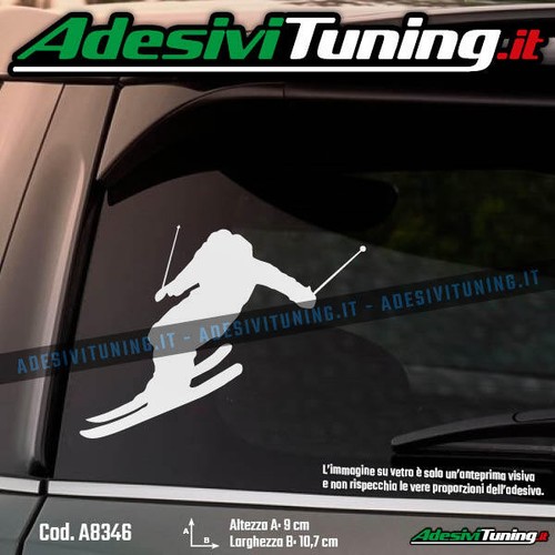 Adesivo sciatore skier - sciatore,