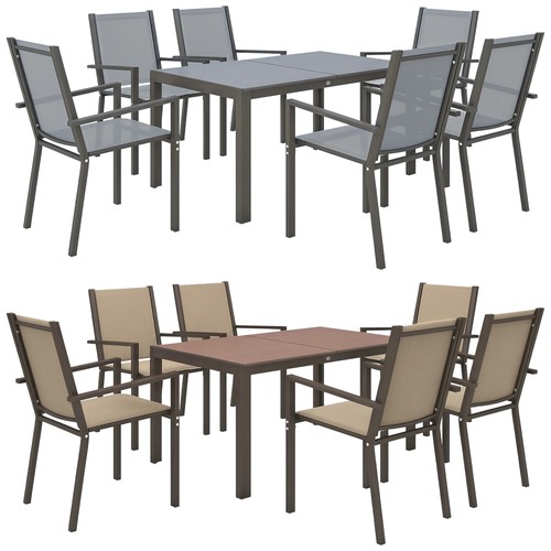 Outsunny set giardino con 6 - set,