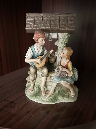 Statuina ceramica coppia - statuina, al