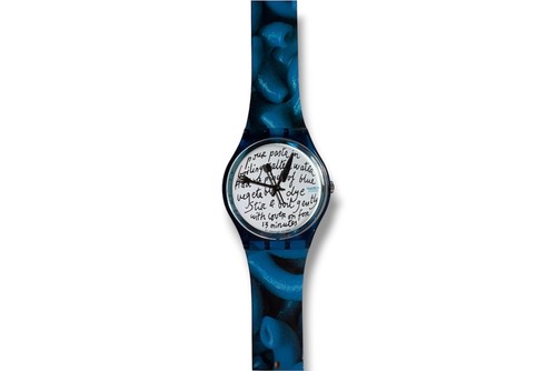 Pasta blu swatch vintage - pasta,