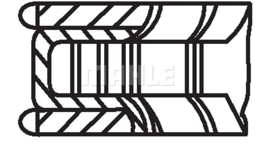 Kit anelli pistone - , mahle