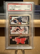 2008-09 Fleer Basketball NBA Derrick Rose Beasley O.J. Scheda radiocomandata Mayo #236 PSA 9