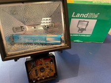 FARO ALOGENO 500W Per Interni E Esterni Con Sensore Di Movimento Nero