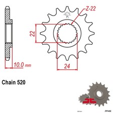 JT Sprockets Front BMW 650