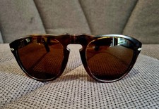 Persol Occhiali Da Sole Modello 649 Con Lenti In Vetro Modello Vintage Marrone 