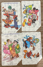 SCHEDE TELEFONICHE SERIE WALT DISNEY LR COPPIE D'AUTORE 550-553 USATE MAGNETICHE