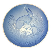 PIATTO DA COLLEZIONE IN PORCELLANA DANESE Mother's Day MAMMA 1981 VINTAGE