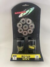 BLACK HOLE KiLLER BEES ABEC 3 ROLLERBLADE PATTINI IN LINEA CUSCINETTI A SFERA - NOS
