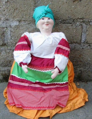 Bambola russa stoffa e - bambola,
