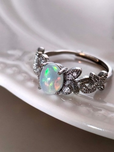 Anello apertura con pietra - apertura,