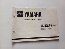 Yamaha TT 350 A 1990 3GJ2 catalogo ricambi originale moto spare parts catalogue
