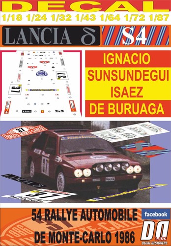 Decal lancia delta - lancia, s4