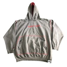 Felpa con cappuccio pesante vintage Y2k Fubu circa 1992 hip hop skater baggy uomo XL