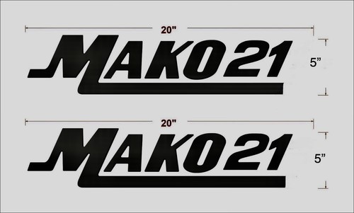 Mako boat decal boats - boat, 21