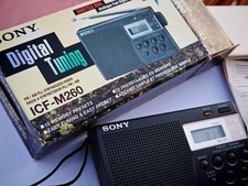 SONY ICF - M260 AM/FM PLL SYNTHESIZED CLOCK RADIO DIGITAL TUNING LIKE NEW WITH 