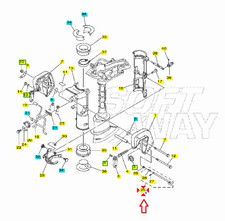 Asta tilt astina blocco Motore