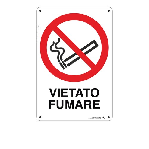 Cartello alluminio vietato - alluminio,