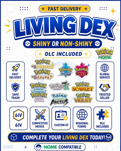 Pokémon home full living - living, dex