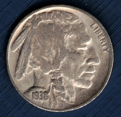 1938 buffalo nichel moneta - 1938,