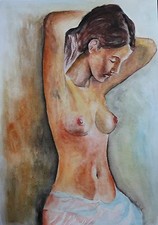 1Nudo acquarello30x40 dipinto