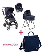 Peg Perego Trio Vivace 2025 Culla Flex Slk Blue Shine + Borsa SCONTO DI 30€