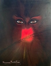 MUSSOLINI ROMANO - Olio su