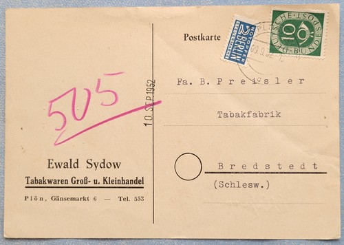 Plön cartolina 1952 - #,