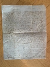 antica lettera manoscritta da
