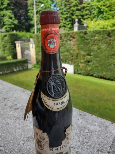 Barolo marchesi 1961 bottiglia - barolo,