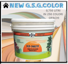 ECO-SMALTO VERNICE AD ACQUA PER MURO LEGNO E FERRO INTERNO ESTERNO LT 2,500