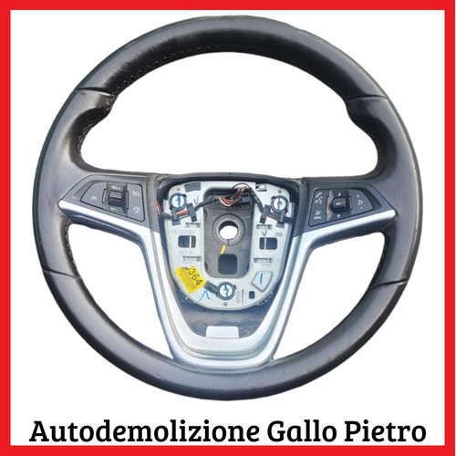 Volante sterzo nero pelle - sterzo, in