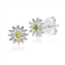 Orecchini A Parziale Con Fiore