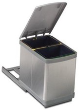 Pattumiera inox differenziata - inox,
