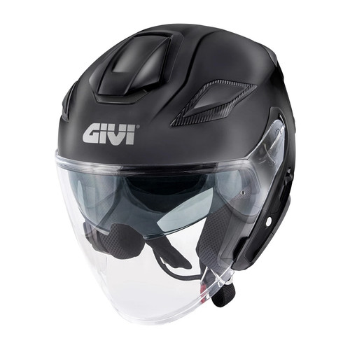 Casco jet givi - nero, opaco