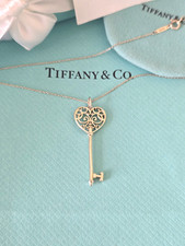 Collana Tiffany & Co. RARA Argento Sterling Cuore Incantatore Ciondolo Chiave