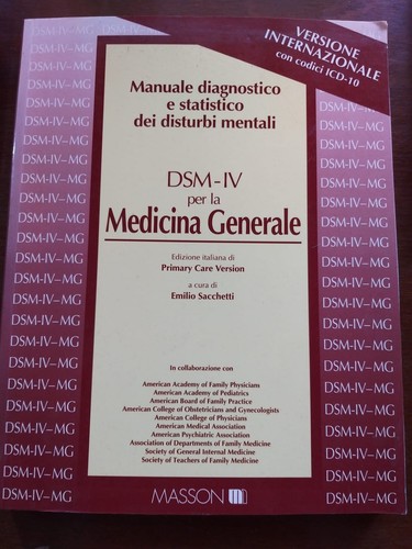 Dsm per medicina - dsm-iv,