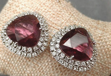 ORECCHINI CLIP CON  STRASS E AMETISTA