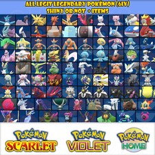 Pack: All 87 Legendary Pokémon (Shiny or not - 6IV) for Scarlet & Violet