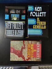 Ken Follet 3 Libri - Codice A Zero, Il Terzo Gemello, Martello dell'Eden