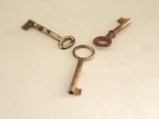 Chiavi in ferro piccole serrature d'epoca, mobili, cassette di sicurezza, '900