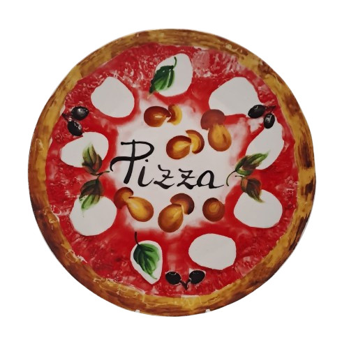 Piatto pizza tema - , in