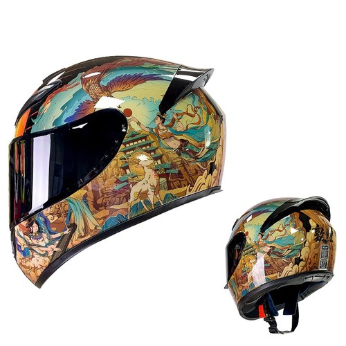 Dot casco moto full - face, fumo