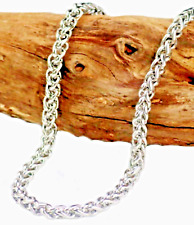 Collana catena in acciaio inox da uomo catenina corda moto lunga 50 60 cm