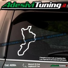 Adesivo Profilo Regione Calabria - Sticker Decal